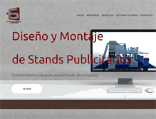 Tablet Screenshot of exposicionesydiseno.com